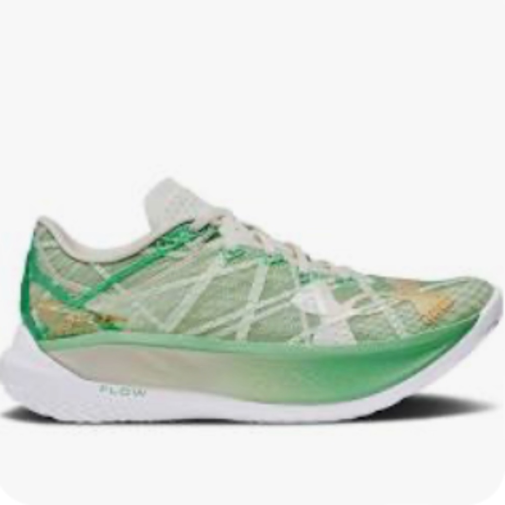 NWB-UNDER ARMOUR FLOW VELOCITI ELITE UNISEX SHOES/ GREEN/ WHITE/ SIZE 8W - 6.5M